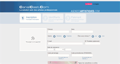 Desktop Screenshot of inscription.agencesartistiques.com